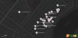 A preview of our New Orleans Ghost Sightings Map